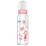 Wee Baby 240 ml Pembe Isıya Dayanıklı Cam Biberon