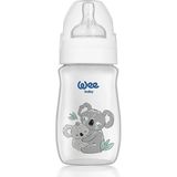 Wee Baby 250 ml Safari Pp Biberon Koala Tasarımlı Ergonomik Polipropilen Malzeme ile BPA İçermez (2 Adet)