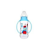 Wee Baby 270 cc Mavi Silikon Kiraz Uçlu Kulplu PP biberon