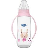 Wee Baby 270 Cc Silikon Kiraz Uçlu Kulplu PP Biberon