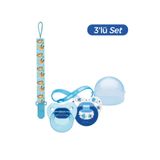 Wee Baby 2’li Damaklı Emzik No:1 - ERKEK (Kutu ve Band Seti)