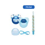 Wee Baby 2’li Damaklı Emzik No:2 - ERKEK (Kutu ve Band Seti)