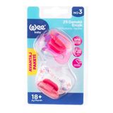 Wee Baby 2li Damaklı Emzik No3 18+ Ay - Pembe
