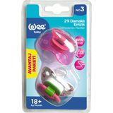 Wee Baby 2’li Damaklı Emzik No:3 Pembe - 0 - 6 Ay