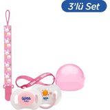 Wee Baby 2'li Gece Gündüz Emzik No:1 Pembe (Kutu ve Bant Seti) - 0 - 6 Ay