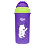 Wee Baby 300 ml Mor Askılı Pipetli Bardak