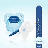 Wee Baby 437 / MVI No:1 Mavi Renk 2’li Damaklı Emzik