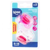 Wee Baby 438 Yalancı Emzik Damaklı No:2 2'li - Pembe