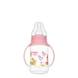 Wee Baby 744 150 ml Pembe Tavşan Desenli Klasik Kulplu PP Biberon