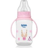 Wee Baby 744 Wee Baby Kulplu Pp Biberon 150ML Pembe - Renkli
