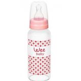 Wee Baby 771 Pembe 180 ml Isıya Dayanıklı Cam Biberon