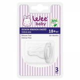 Wee Baby 822 No:3 Yuvarlak Uçlu Biberon Emziği
