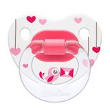 Wee Baby 833 0-6 Ay Silikon Desenli Damaklı Emzik Emzik Pembe