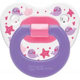 Wee Baby 834 Desenli Damaklı Emzik 6-18 Ay Mor - Beyaz - Eflatun - 0 - 1,5 Yaş