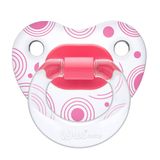 Wee Baby 836 0-6 Ay Silikon Şeffaf Desenli Gövdeli Damaklı Pembe