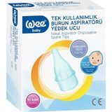Wee Baby Burun Aspiratörü 10 Adet Tek Kullanımlık Yedek Uç Ergonomik Tasarım ile Bebek Dostu
