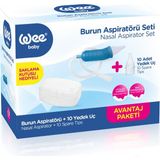 Wee Baby Burun Temizleyici Aspiratör Seti 10 Yedek Uç ile Bebekler için Güvenli Temizlik