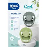Wee Baby Cool Yuvarlak Yumuşak Uçlu Silikon Emzik 2'li 0-6 Ay(Gri/yeşil)