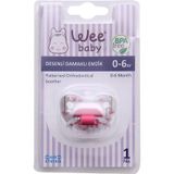 Wee Baby Desenli Damaklı Emzik 0-6 Ay No 1 -833 Sarı