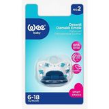 Wee Baby Desenli Damaklı Emzik No:2 4 Adet