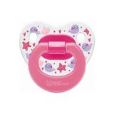 Wee Baby Desenli Damaklı Yumuşak Silikon Uçlu Ortodontik Emzik 0-6 Ay Pembe - NO:1