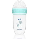 Wee Baby Geniş Ağızlı Antikolik Gaz Yapmayan Biberon Yavaş Akış 0-6 Ay 250 Ml - Mavi