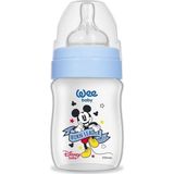 Wee Baby Geniş Ağızlı Biberon 0-6 Ay 150 ml -Mavi