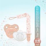 Wee Baby Kapaklı Damaklı Emzik ve Askısı No:1 Somon