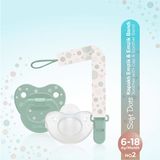 Wee Baby Kapaklı Damaklı Emzik ve Askısı No:2 Yeşil