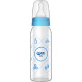 Wee Baby Klasik Dayanıklı Cam Biberon 250 Ml Yavaş Akış 0-6 Ay Mavi