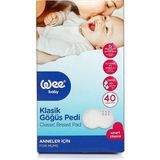 Wee Baby Klasik Göğüs Pedi 40 Adet (3 Adet) Hızlı Emicilik Özelliği ile Tahrişi Önler
