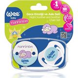 Wee Baby Nanninom Gece Emziği ve Emzik Askısı Seti (5 Adet)