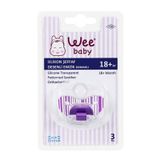 Wee Baby No.2 Silikon Damaklı Şeffaf Desenli Emzik