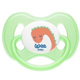 Wee Baby No:1 158 0-6 Ay Damaklı Silikon Kelebek Yeşil Emzik