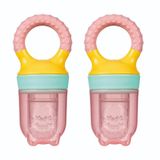 Wee Baby Pembe 2'li Set Meyve Süzgeci
