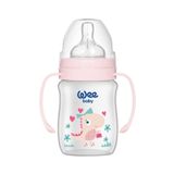 Wee Baby Pembe Klasik Geniş Ağızlı Kulplu 150 ml PP Biberon
