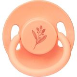 Wee Baby Pure Yuvarlak Kavçuk Emzik 6-18 Ay No:2 - 6 - 18 Ay - Turuncu
