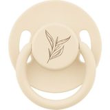 Wee Baby Pure Yuvarlak Uçlu Kauçuk Emzik 6-18 Ay Krem - Gül - 6 - 18 Ay
