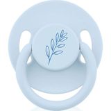Wee Baby Pure Yuvarlak Uçlu Kauçuk Emzik No:1 Mavi 0-6 Ay - 0 - 6 Ay