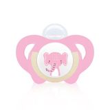 Wee Baby Safari Damaklı Silikon Emzik 6-18 Ay Pembe
