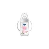 Wee Baby Safari Kulplu Biberon 250 ml Pembe Fil