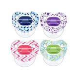 Wee Baby Şeffaf Desenli Damaklı Emzik No: 3 - Karma Renk