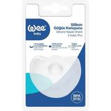 Wee Baby Silikon Göğüs Koruyucu 2'li Paket (2 Adet) BPA İçermeyen Sağlıklı Malzeme ile Tasarlandı
