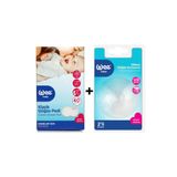 Wee Baby Silikon Göğüs Koruyucu + Göğüs Pedi Set