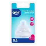Wee Baby Silikon Klasik+ Geniş Ağızlı Biberon Emziği Az Akış No:1 (0-6 Ay)