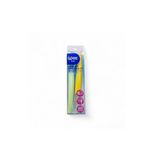 Wee Baby Silikon Uçlu Mama Kaşığı, 6 Ay+, 2'li Set, Yeşil-Sarı