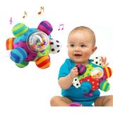 Wee Baby Sozzy Toys Renkli Çıngıraklı Topum 17 cm Yumuşak Peluş ve Polyester Malzeme ile Ergonomik Tasarım Szy205
