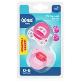 Wee Baby Yalancı Emzik Damaklı No:1 2’Li (437) Çok Renkli