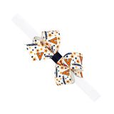 Wee Ones Divine Creations, Kız Çocuk İmza Collegiate Logo Baskı Grogren Mini Elastik Bebek Bandında Saç Kurdelesi, Tek Beden, Virginia Cavaliers