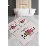 Weekend Mood Banyo Halısı Djt 3lü Set